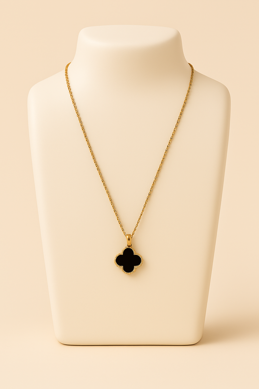 Ketting zwarte klaver