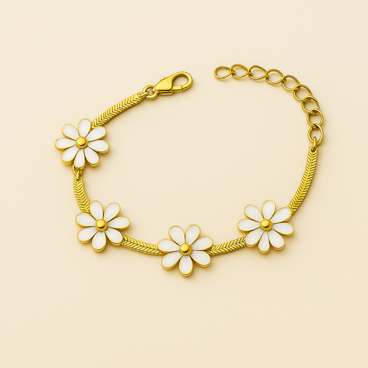 Armband met paarde bloemen